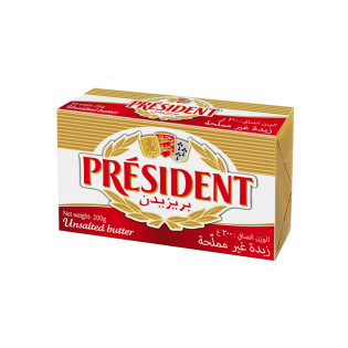 President Butter Unsalted 82% 200g