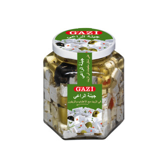Gazi Soft Cheese Cubes in Oil with Herbs 45% fat 300g