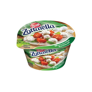 Zott Zottarella Minis Basil Mozzarella 150g