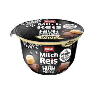 Muller Rice Pudding Protein Chocolate Banana 180g