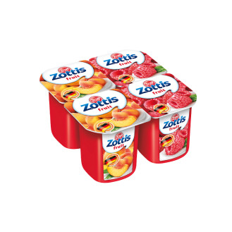 Zott Zottis Low Fat Fruit Yoghurt pack of 4 x 115g
