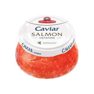 Santa Bremor Salmon Caviar stolnaya Imitation Pasteurized, jar 230g