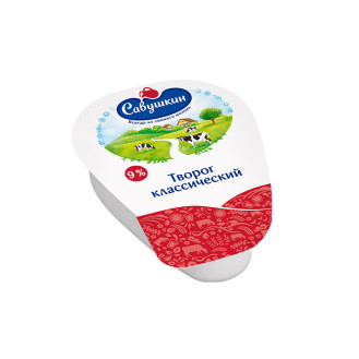 Savushkin Cottage Cheese 9% fat 180g