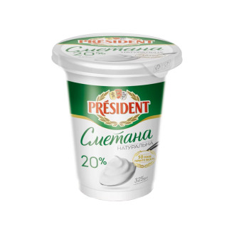 President Sour Cream 20% fat 350g