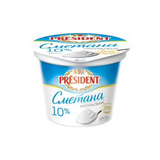 President Sour Cream 10% fat 180g