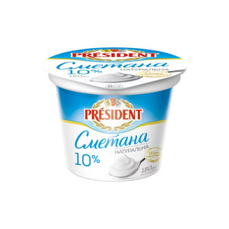 President Sour Cream 10% fat 180g