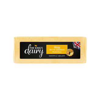 The Kings Dairy  white mild cheddar 2.5kg