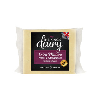 Kings Dairy Extra Mature White Cheddar 200g