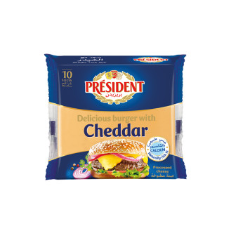 President Cheddar Burger Slices, 10 sheets 200g