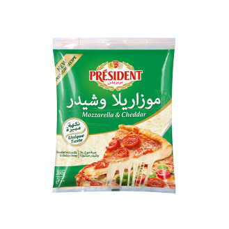 President Shredded Mozzarella and Cheddar 200g