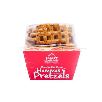 Smart Gourmet Hummus Red Pepper & Pretzels 140g