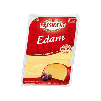 President Edam Slices 45% fat 150g